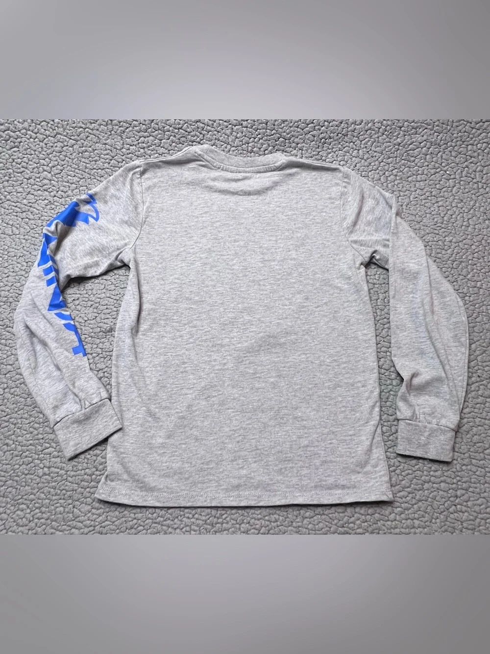 Ninja Holdings Kind Sleeve Shirt Little Boys Size Small Gray And Blue Graphic